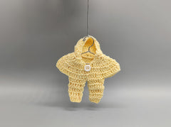 Set of 6 Baby Yellow Crochet Jumper Onesies – Baby Shower Favors