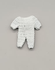 Set of 6 Baby Blue Crochet Mini Outfits – Baby Shower & Welcome Favors