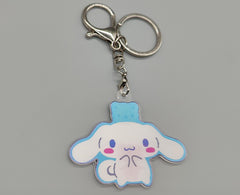 3D Cinnamoroll Lenticular Keychain – Double-Sided, 3 Image Flip