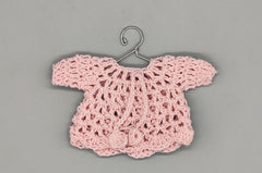 Set of 6 Baby Pink Crochet Mini Sweaters – Baby Shower Favors