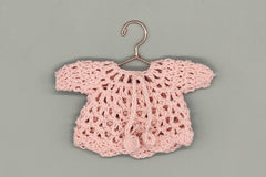 Set of 6 Baby Pink Crochet Mini Sweaters – Baby Shower Favors