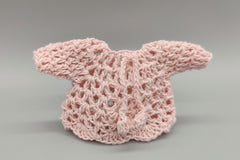 Set of 6 Baby Pink Crochet Mini Sweaters – Baby Shower Favors