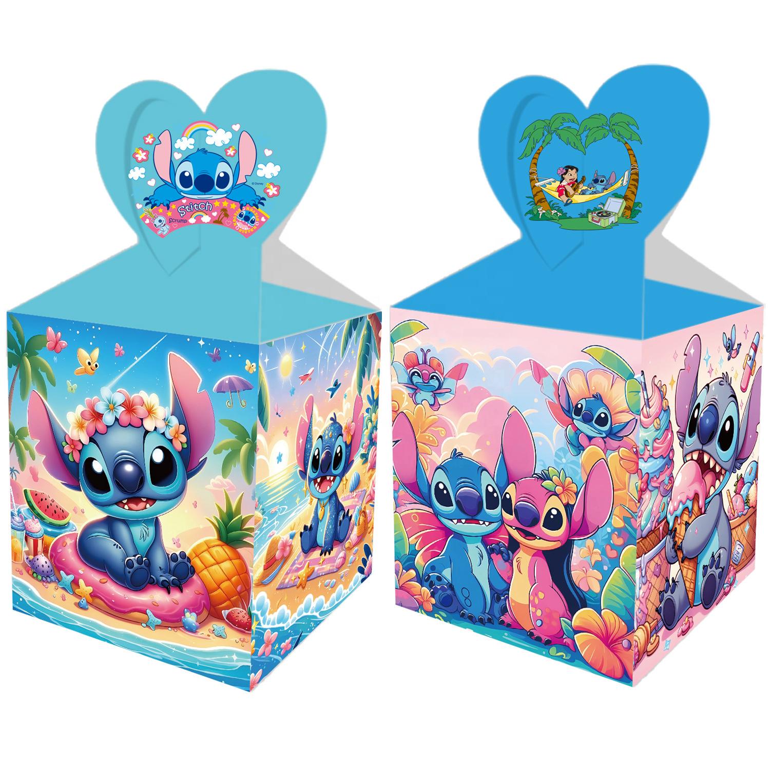 Set of 12 Lilo & Stitch Favor Boxes – Baby Shower & Birthday Favors