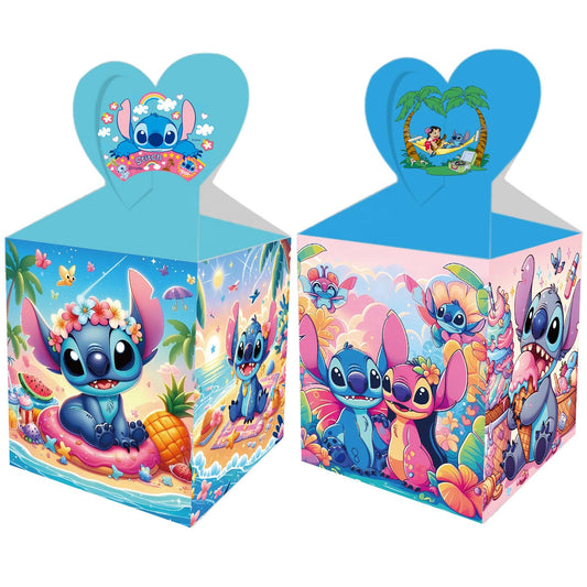 Set of 12 Lilo & Stitch Favor Boxes – Baby Shower & Birthday Favors