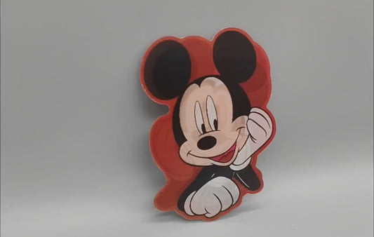 3D Mickey Mouse Lenticular Sticker – Disney, Waterproof Decal