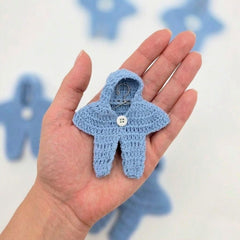 Tiny Crochet Snowsuit Party Gifts & Baby Shower Party Favors (Set of 6)