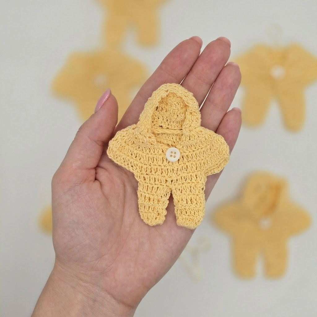 Adorable Star Crochet Party Favors - Tiny Hoodie Party Gift Set