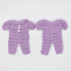 Mini Crochet Lilac Onesie Party Favors Set of 6 - Purple Baby Shower Party Gift & Favors